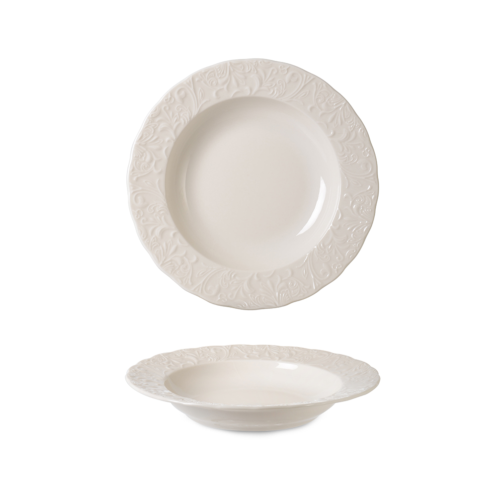 Pera Cream Deep Plate